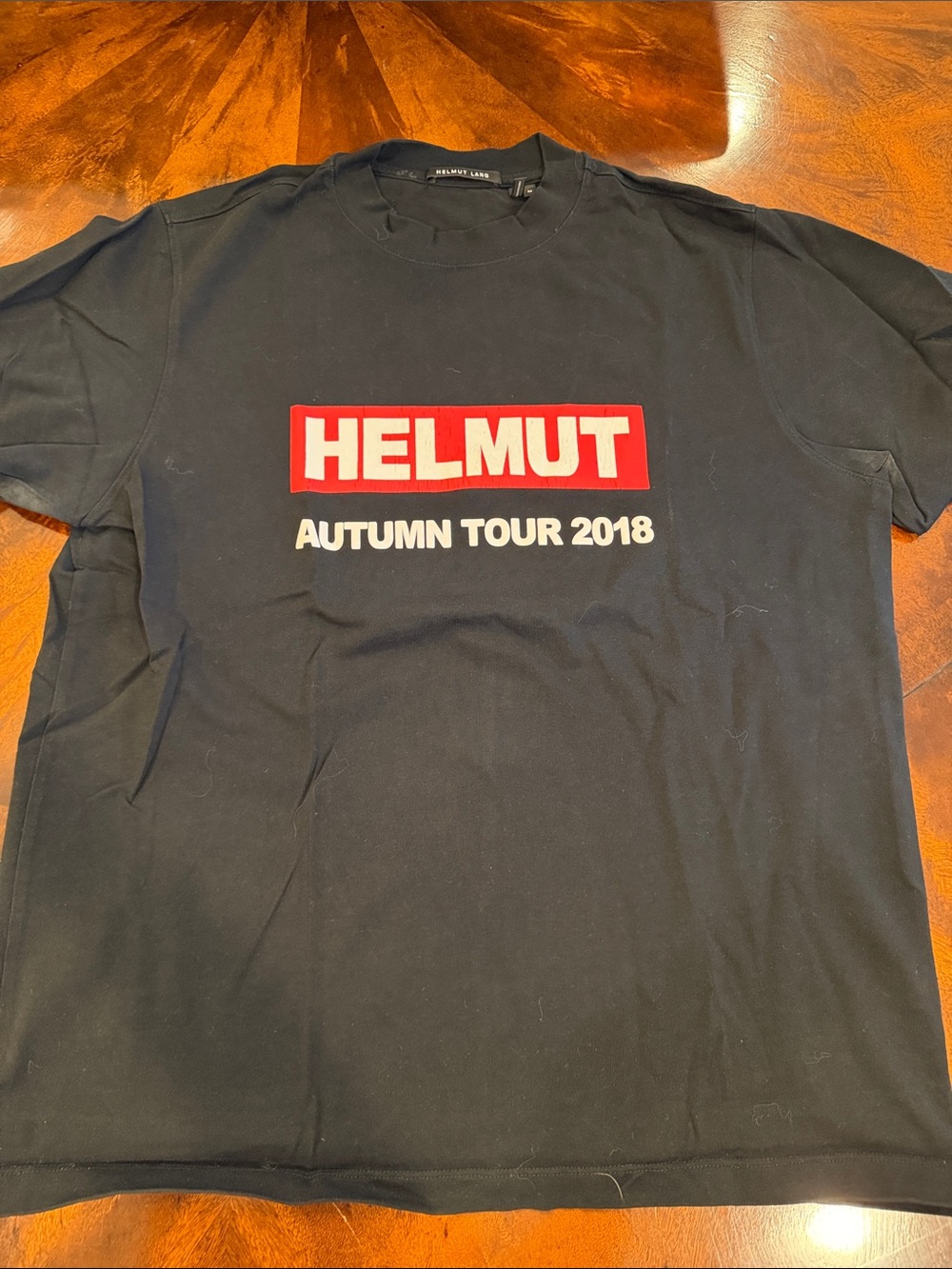 HELMUT Lang Autumn Tour 2018 Black Graphic Tee